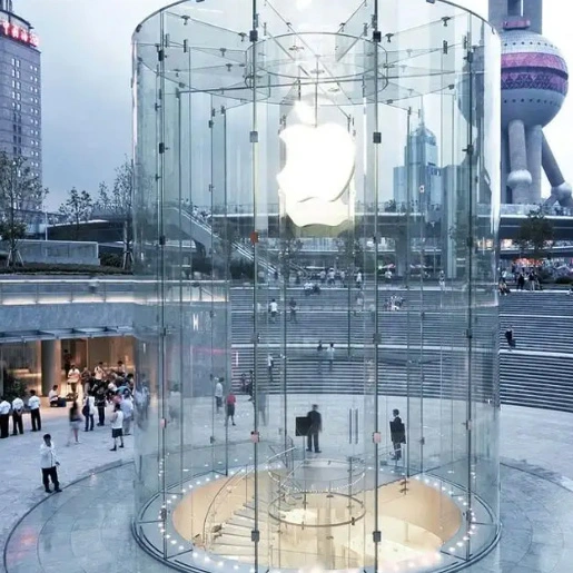 மென்மையான வளைந்த கண்ணாடி